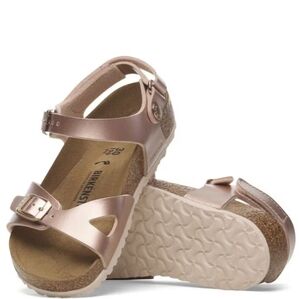 Birkenstock Rio Metallic Copper Pink Sandals Size 10✌️